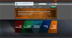 Desktop Screenshot of litigationsection.com